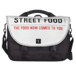 Street food  Laptop Bags