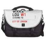 Your Name WAKX LOU  Laptop Bags
