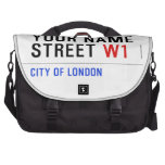Your Name Street  Laptop Bags