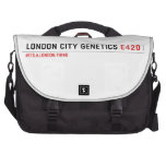 London city genetics  Laptop Bags