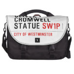 oliver cromwell statue  Laptop Bags