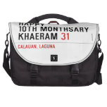 Happy 10th Monthsary Khaeram  Laptop Bags