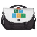 I 
 luv 
 You  Laptop Bags