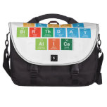 happy
 birthday
 alice  Laptop Bags