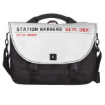 Station barbers   Laptop Bags