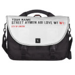 Your Name Street aymen abi love w1  Laptop Bags
