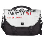 hairy bollocks fanny st  Laptop Bags