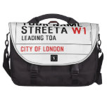 Your Name Streeta  Laptop Bags