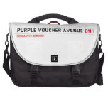 purple voucher avenue  Laptop Bags