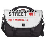 Your Name Street  Laptop Bags