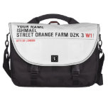 Your Name ishmael Street orange farm dzk 3  Laptop Bags