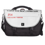 I LOVE KIA MIA THOMPSON    Laptop Bags