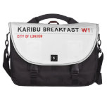 karibu breakfast  Laptop Bags