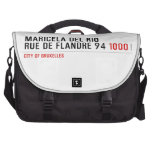 Maricela del Rio Rue de Flandre 94  Laptop Bags