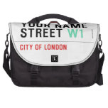 Your Name Street  Laptop Bags