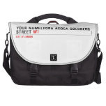 Your Nameleora acoca goldberg Street  Laptop Bags