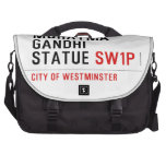 muhatma gandhi statue  Laptop Bags