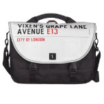 Vixen's Grape Lane  Avenue  Laptop Bags