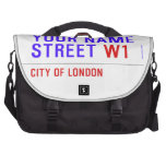 Your Name Street  Laptop Bags