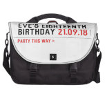 Eve’s Eighteenth  Birthday  Laptop Bags