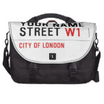 Your Name Street  Laptop Bags