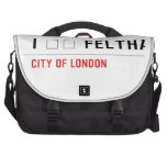 I ❤️ FELTHAM  Laptop Bags