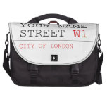 Your Name Street  Laptop Bags