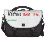 TOASTMASTER LUNCH MEETING  Laptop Bags