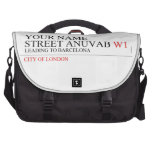 Your Name Street anuvab  Laptop Bags
