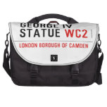 george iv statue  Laptop Bags