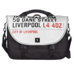 JANE SHAGS JIM 50 DANE STREET LIVERPOOL  Laptop Bags