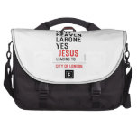 jesus love heaven larone yes   Laptop Bags