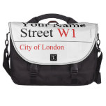 Your Name Street  Laptop Bags