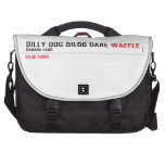 dilly dog dildo dare  Laptop Bags