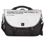 Designated Shitting Street  Laptop Bags