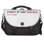 Street of anil  Laptop Bags