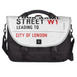 Your Name Street  Laptop Bags
