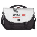 Keep Calm And  Love  Maike   Laptop Bags