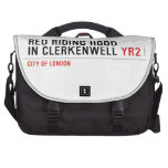 Red Riding Hood  in Clerkenwell  Laptop Bags