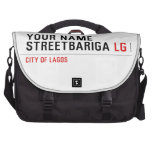 Your Name StreetBariga  Laptop Bags