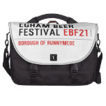 EGHAM BEER FESTIVAL  Laptop Bags