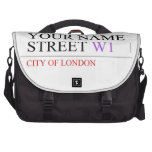Your Name Street  Laptop Bags