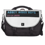 abbey wood boys   Laptop Bags