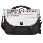 PEOPLE LOVES E  Laptop Bags