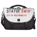 richard i statue  Laptop Bags