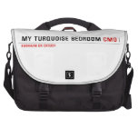 My Turquoise Bedroom  Laptop Bags