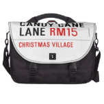 Candy Cane Lane  Laptop Bags