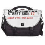 make your own street sign  Laptop Bags