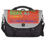 Weirdness Road  Laptop Bags