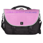 coral cresent  Laptop Bags